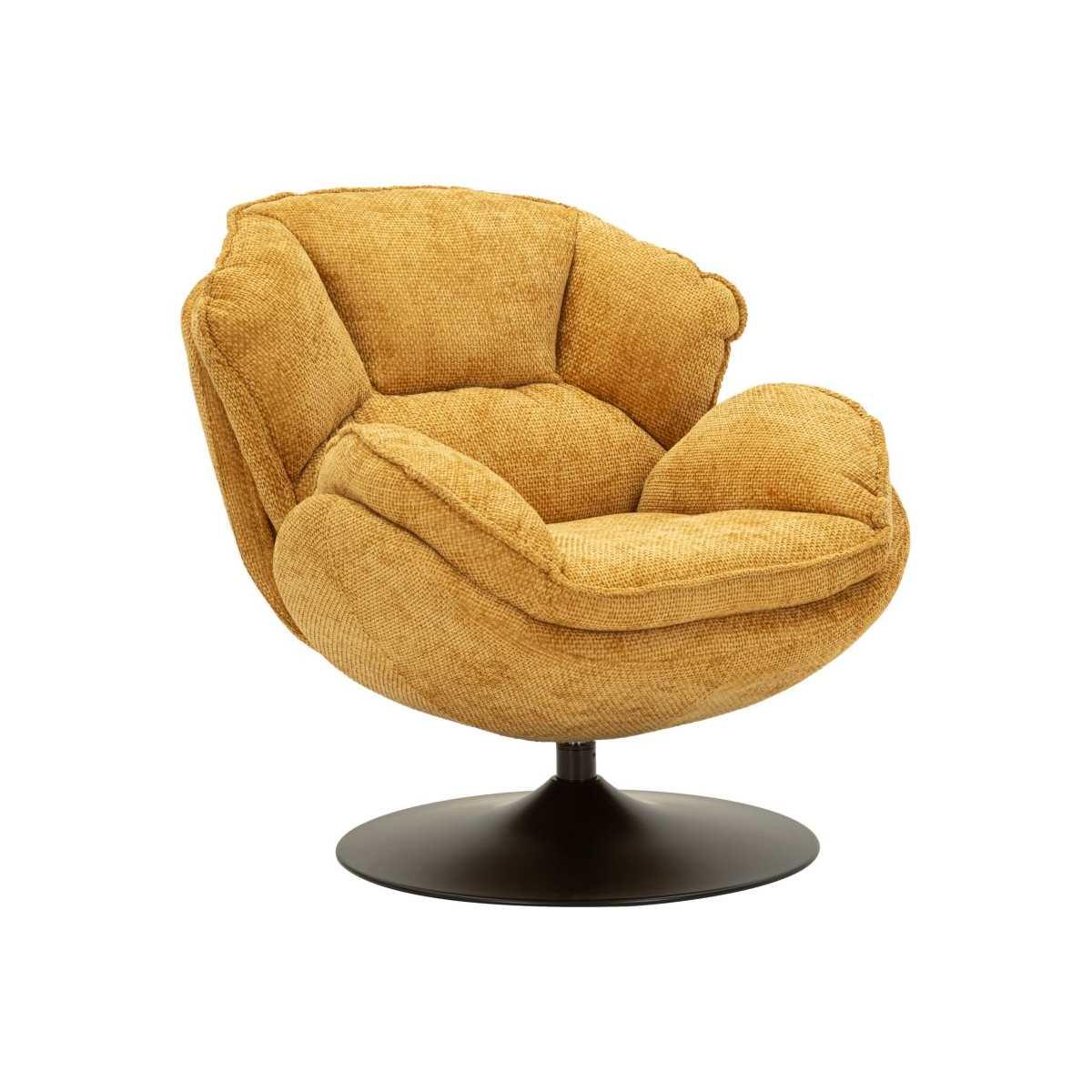 Poltrona amburgo senape cm 85x80x81