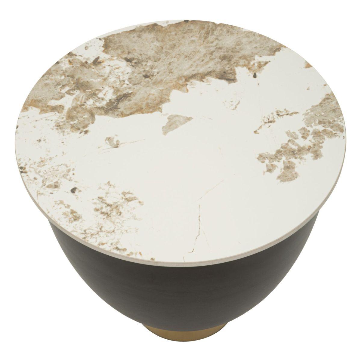 Tavolo da caffe' gley c/contenitore cm Ø 48x45