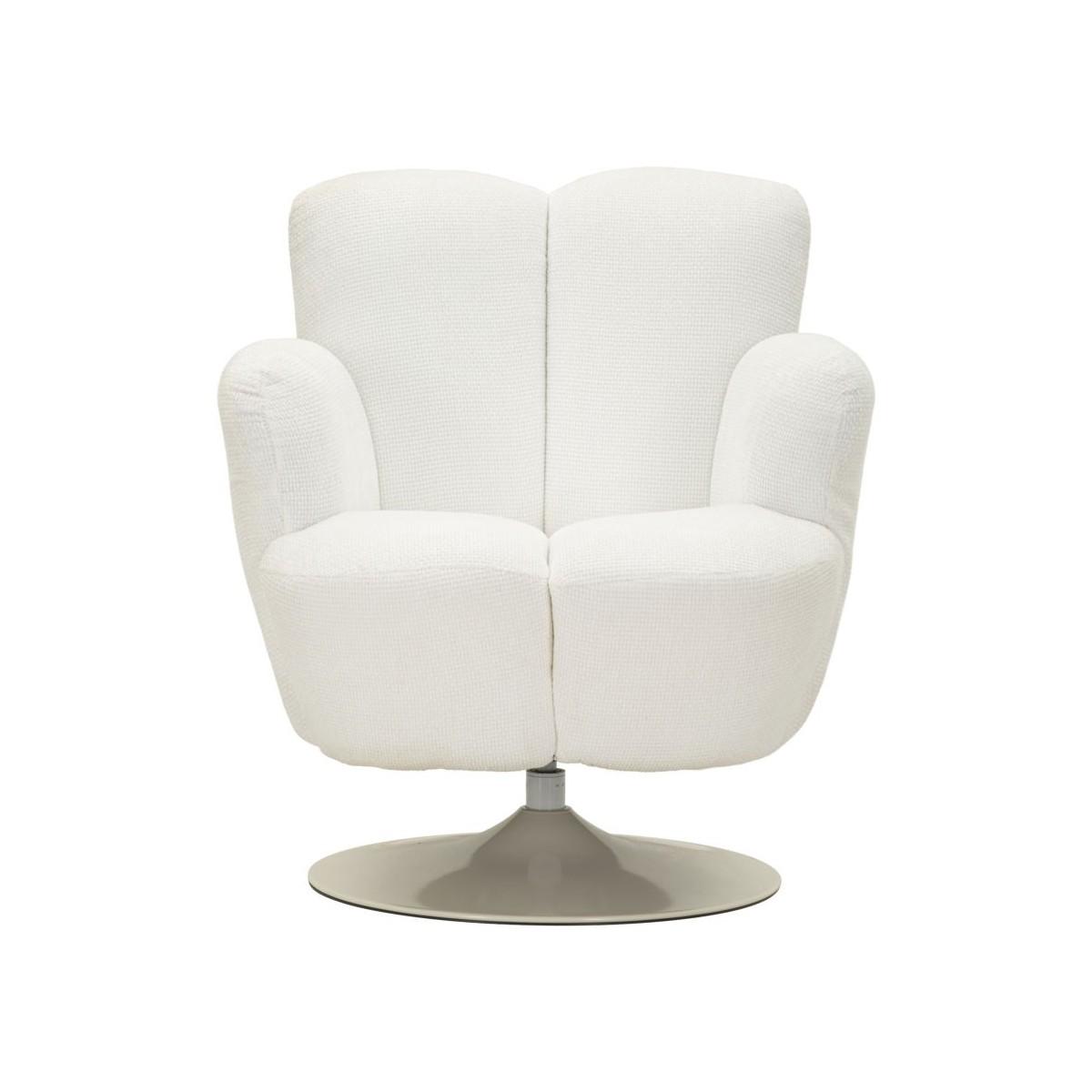Poltrona monaco bianca cm 86x77x92