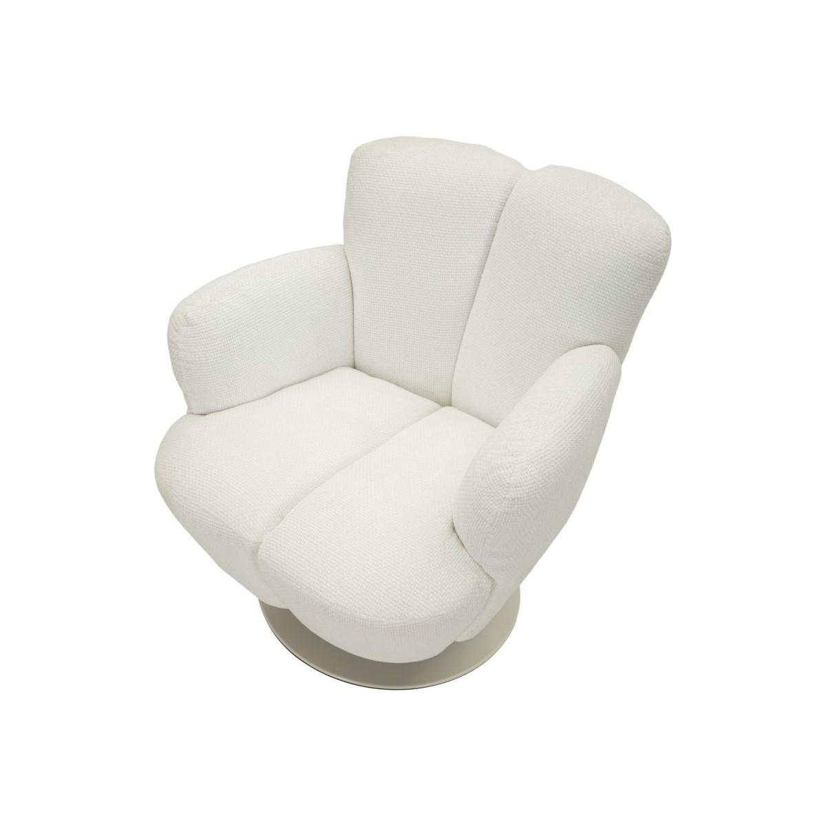 Poltrona monaco bianca cm 86x77x92