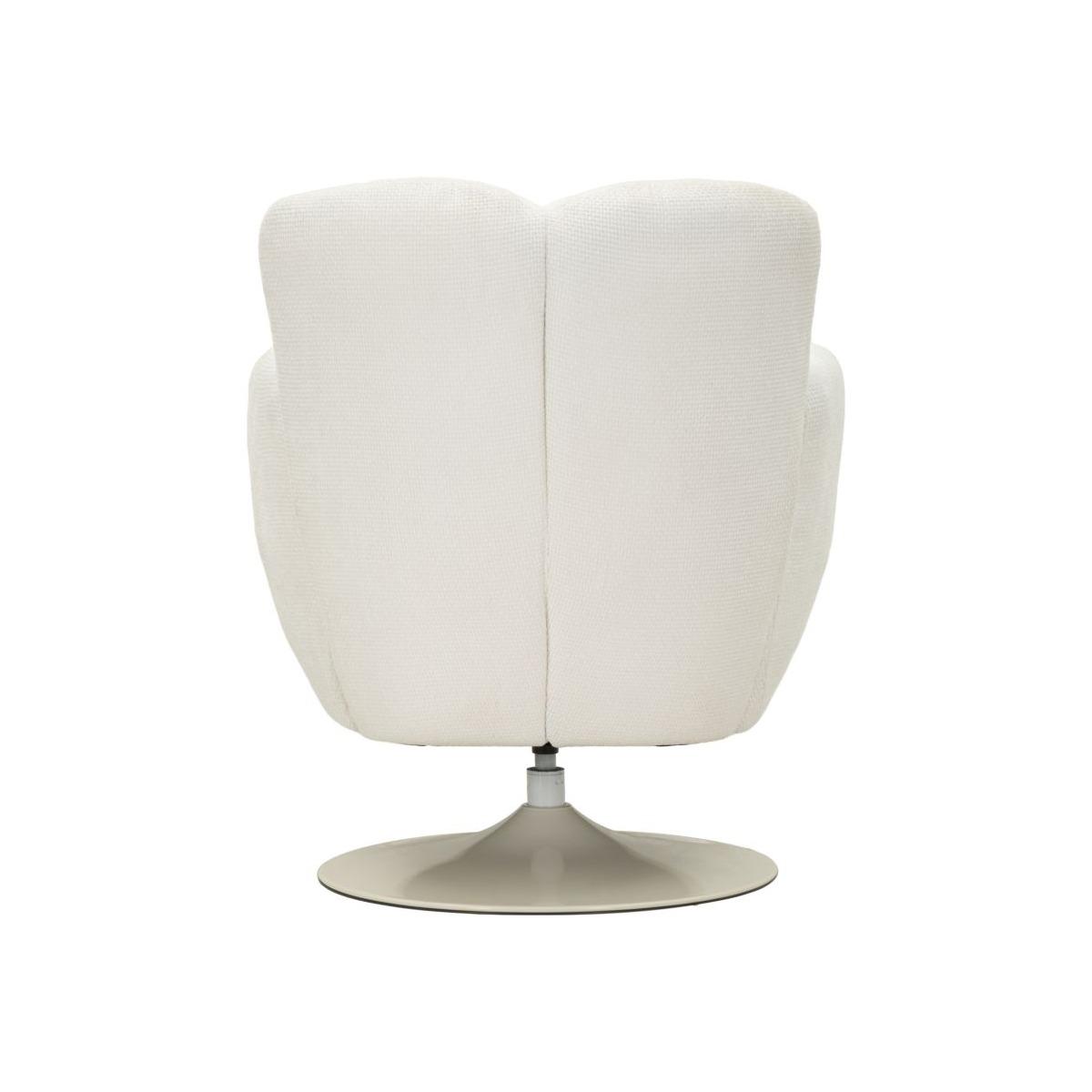 Poltrona monaco bianca cm 86x77x92