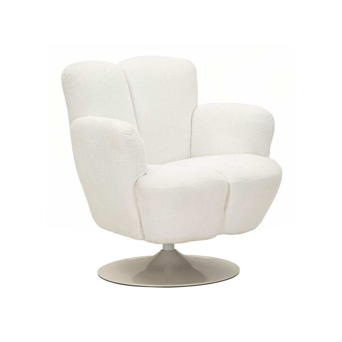 Poltrona monaco bianca cm 86x77x92