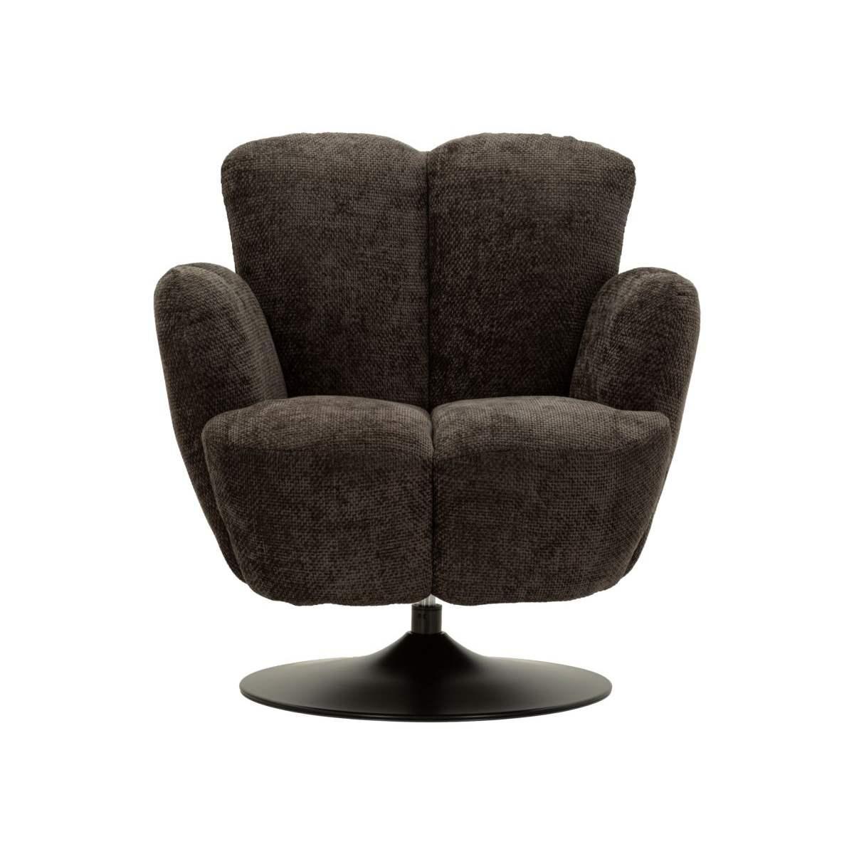 Poltrona monaco nera cm 86x77x92