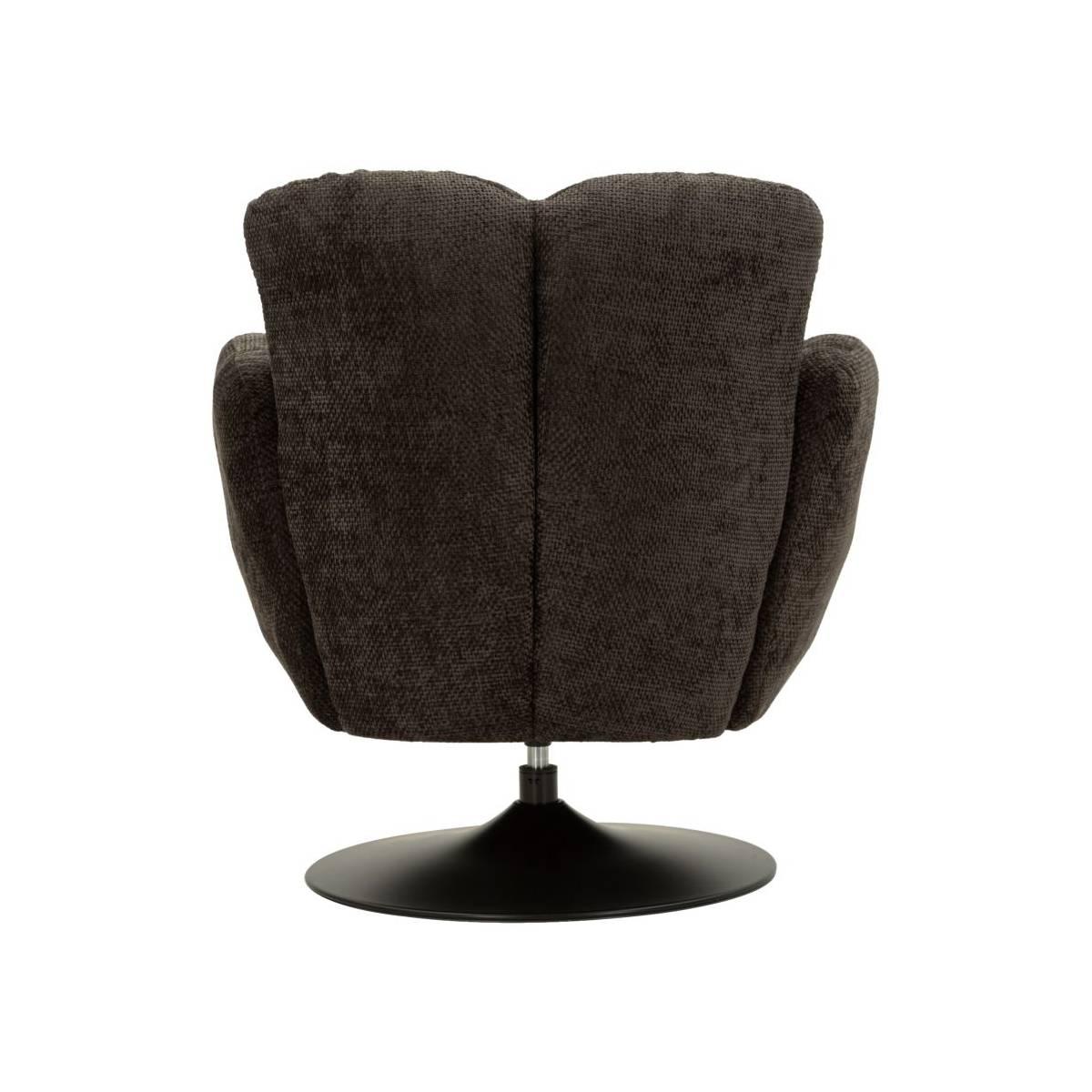 Poltrona monaco nera cm 86x77x92