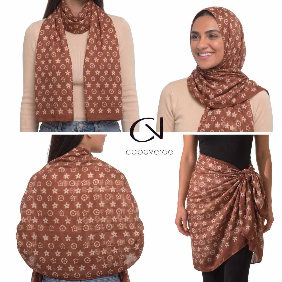 Sciarpa donna fantasia geometrica Capooverde
