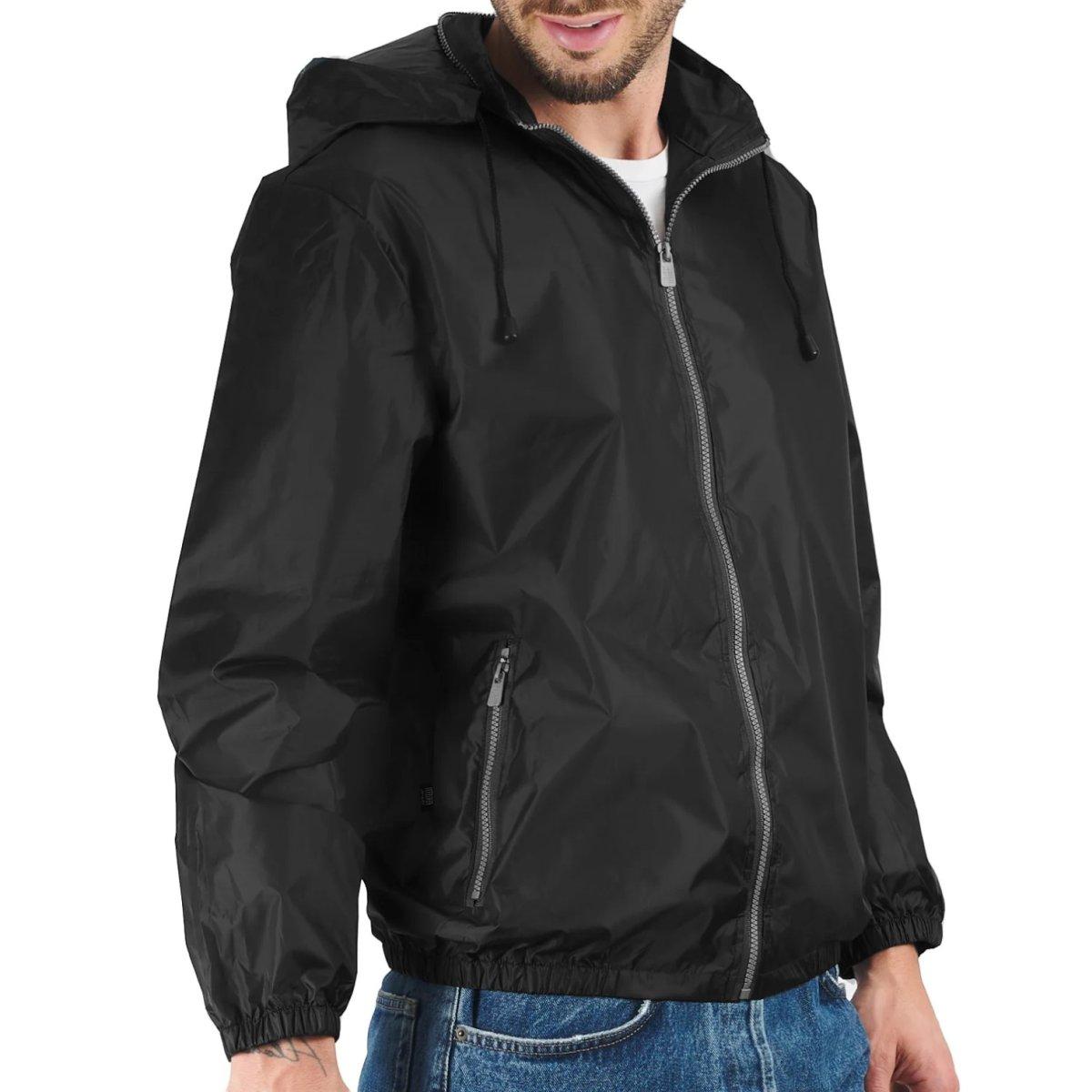 Giacca a vento unisex nera Perletti