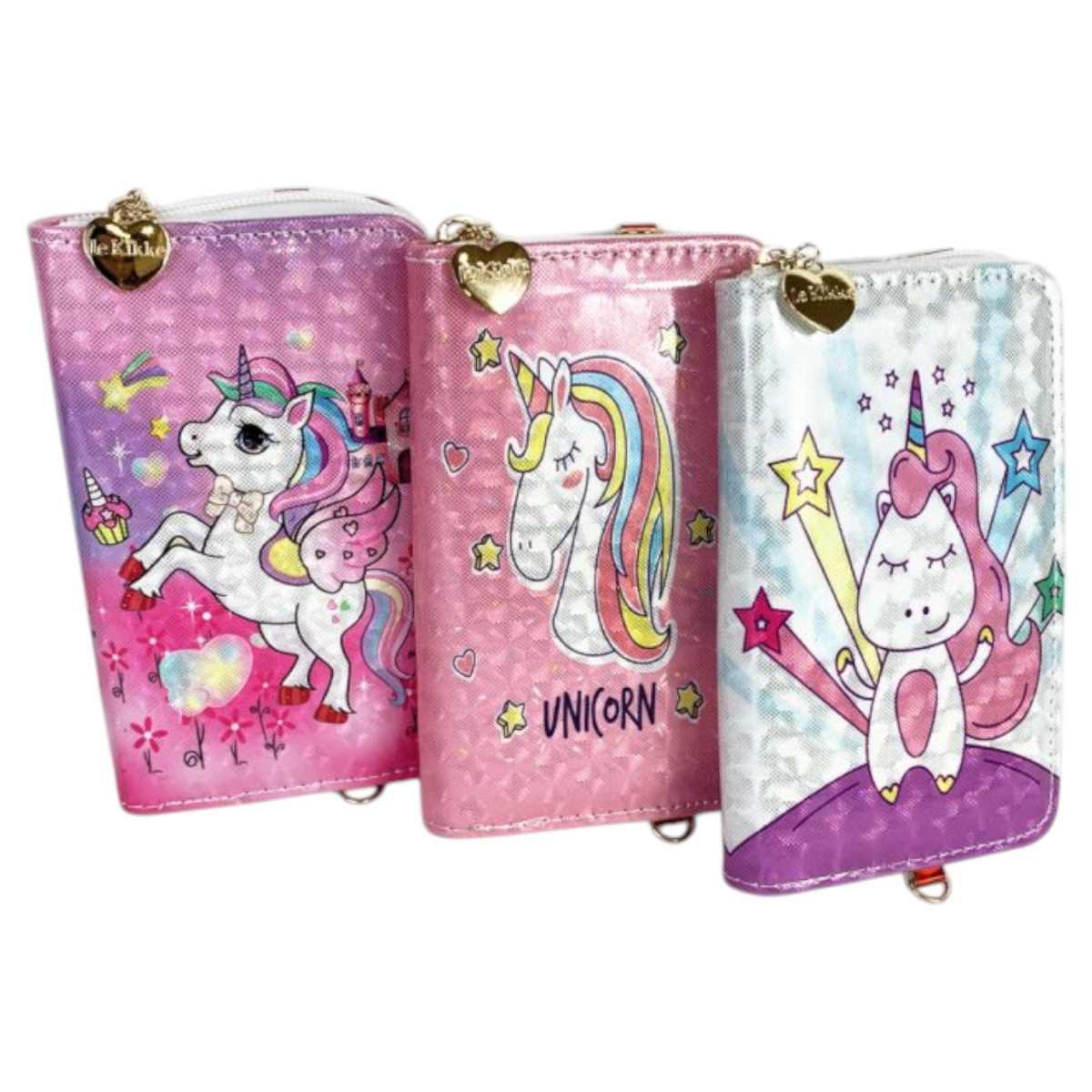 Portafoglio bimba unicorno con catenina Le Kikke