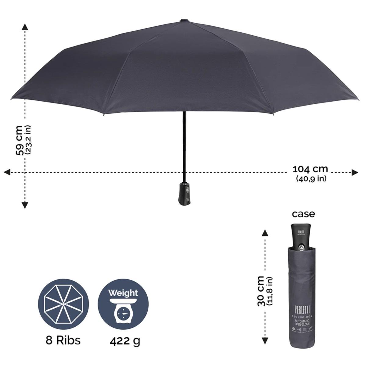 Ombrello uomo mini a/c 58/8 Perletti