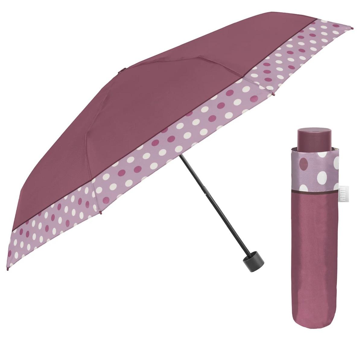 Ombrello donna mini manuale pois Perletti