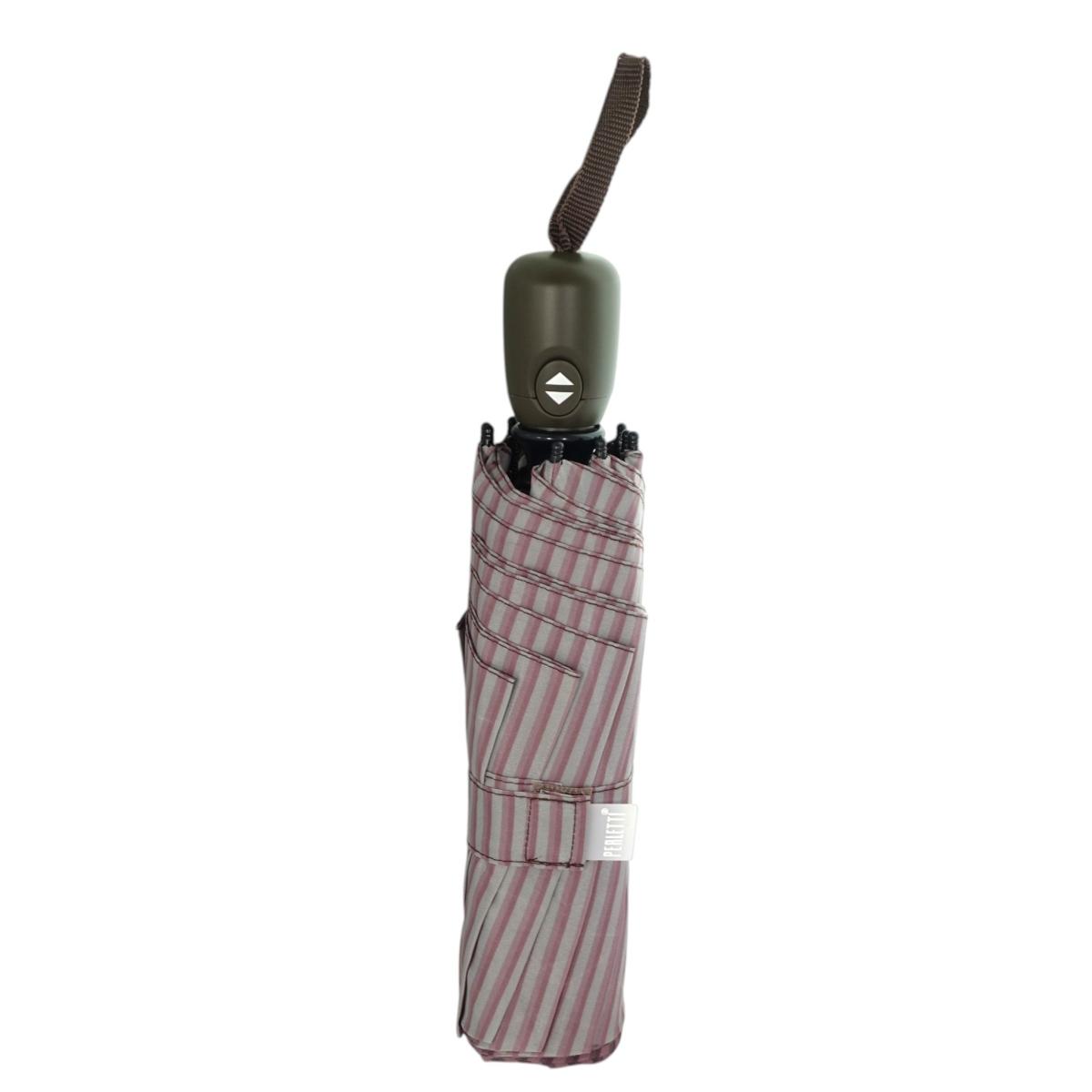 Ombrello donna mini a/c automatico rigato Perletti