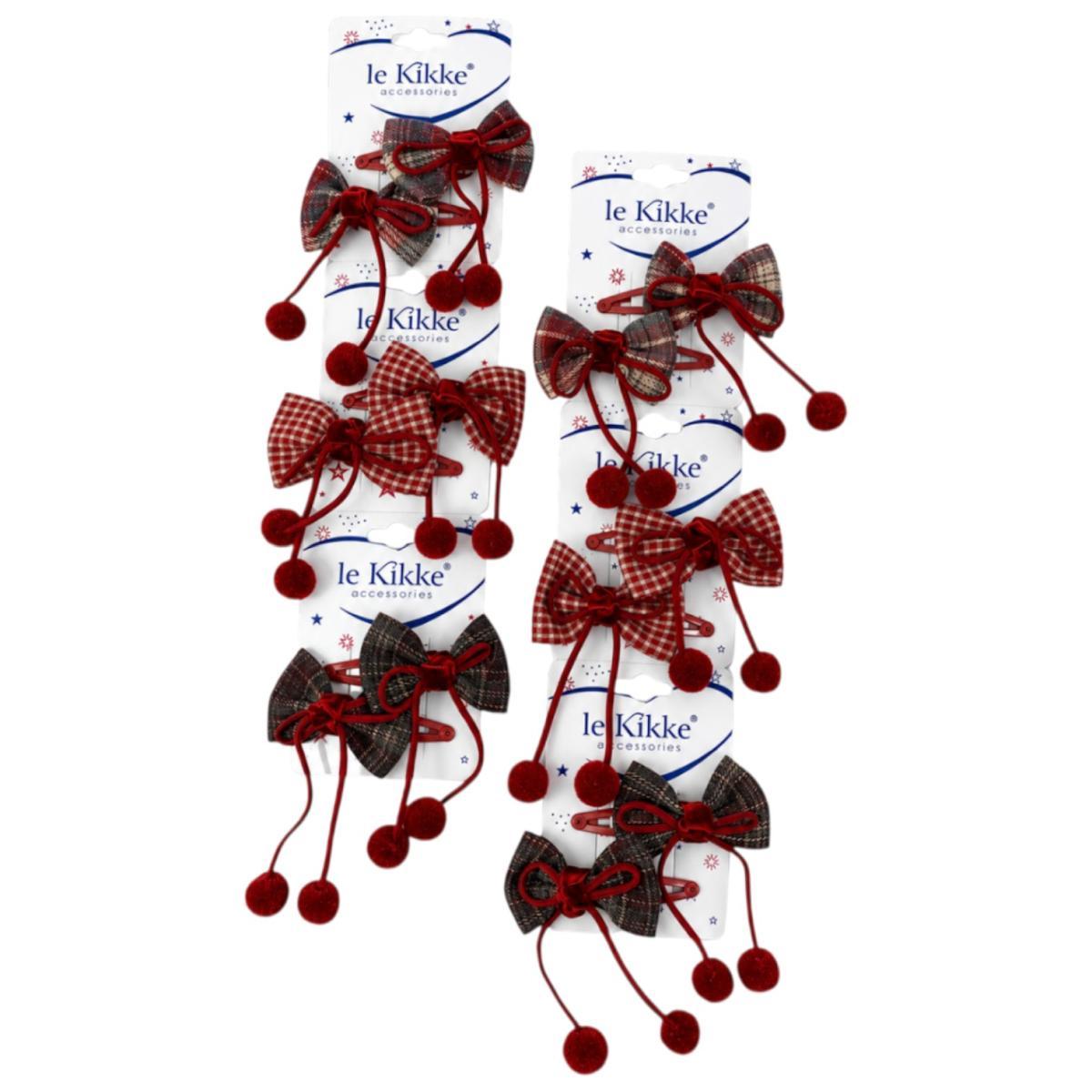 Clic Clac per capelli cerry country 6.5 cm Le Kikke