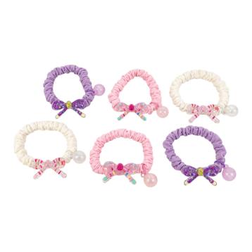 Elastico per capelli mini Scrunchies glittey bow Le Kikke
