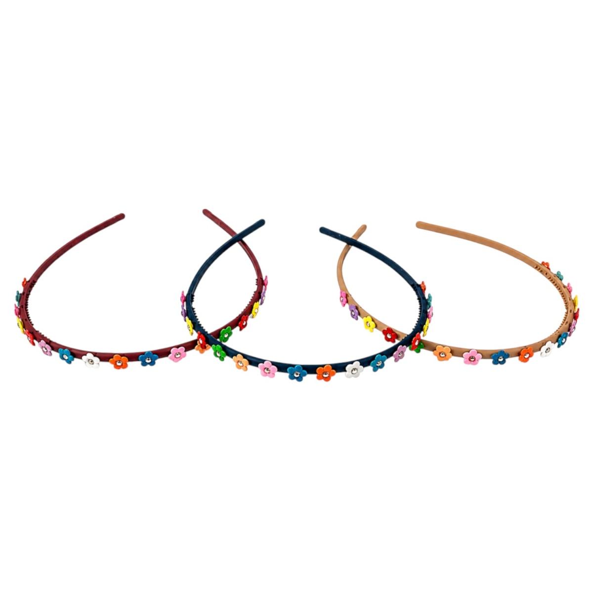Cerchietto per capelli bimba flowers colorful Le Kikke