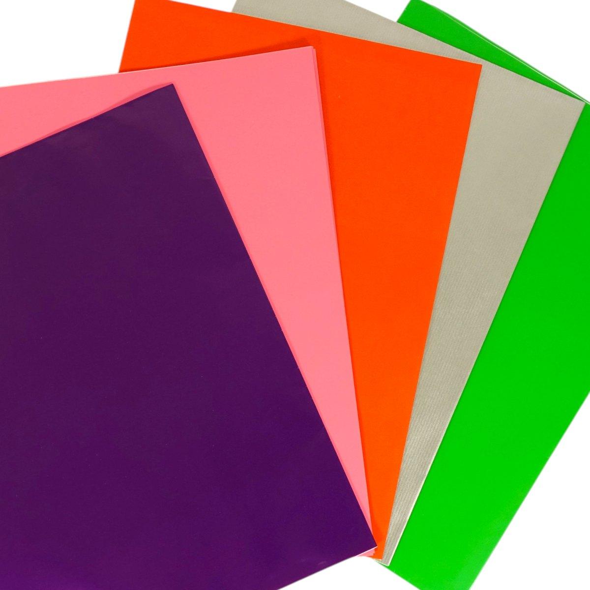 25 Fogli carta regalo monocolore assortiti 70x100 cm