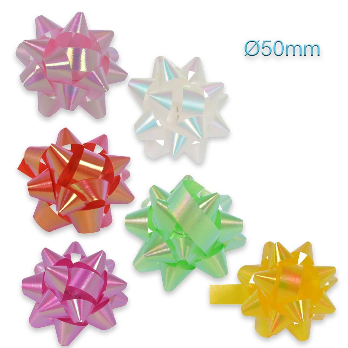 140 Coccarde adesive fantasia perlato assortito 10 mm