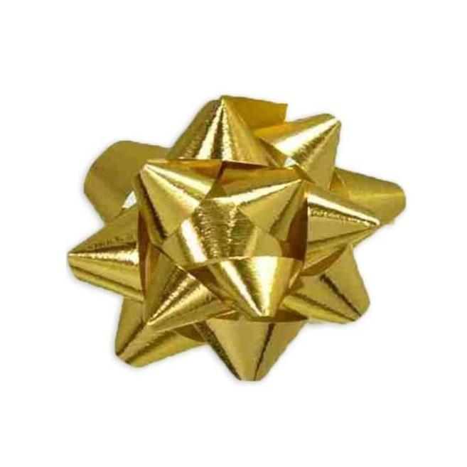 1000 Coccarde adesive metallizzate oro 10 mm.
