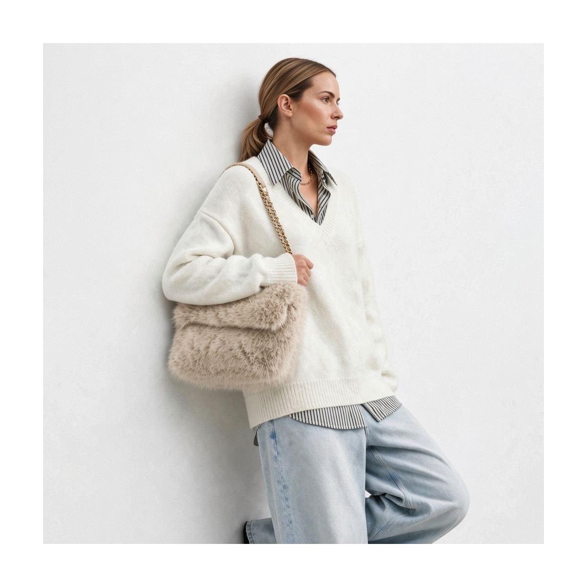 Borsa pattina pelliccia donna Marina Galanti