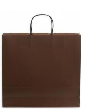 Shopper in carta tinta unita colore marrone h.41 x l.36 x p.12 cm