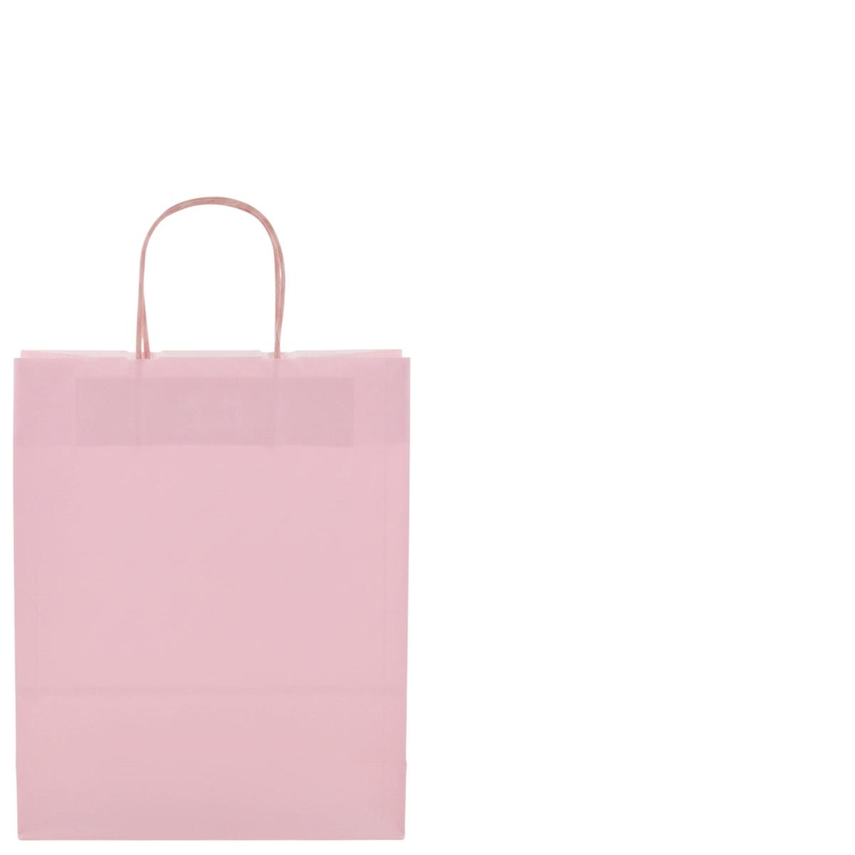 Shopper in carta tinta unita colore rosa h.37 x l.27 x p.12 cm