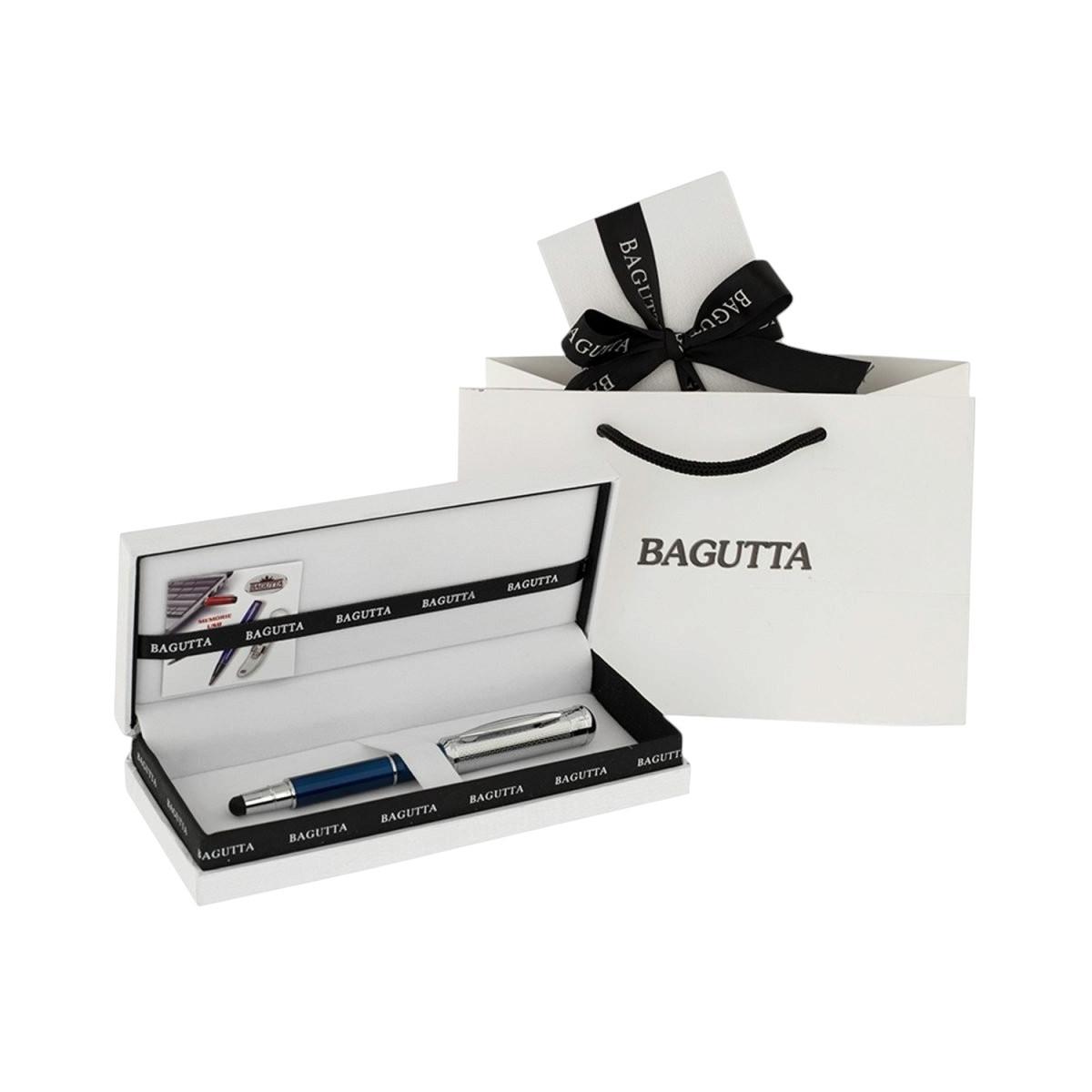 Penna tris con usb 16 gb soft touch cappuccio nero Bagutta