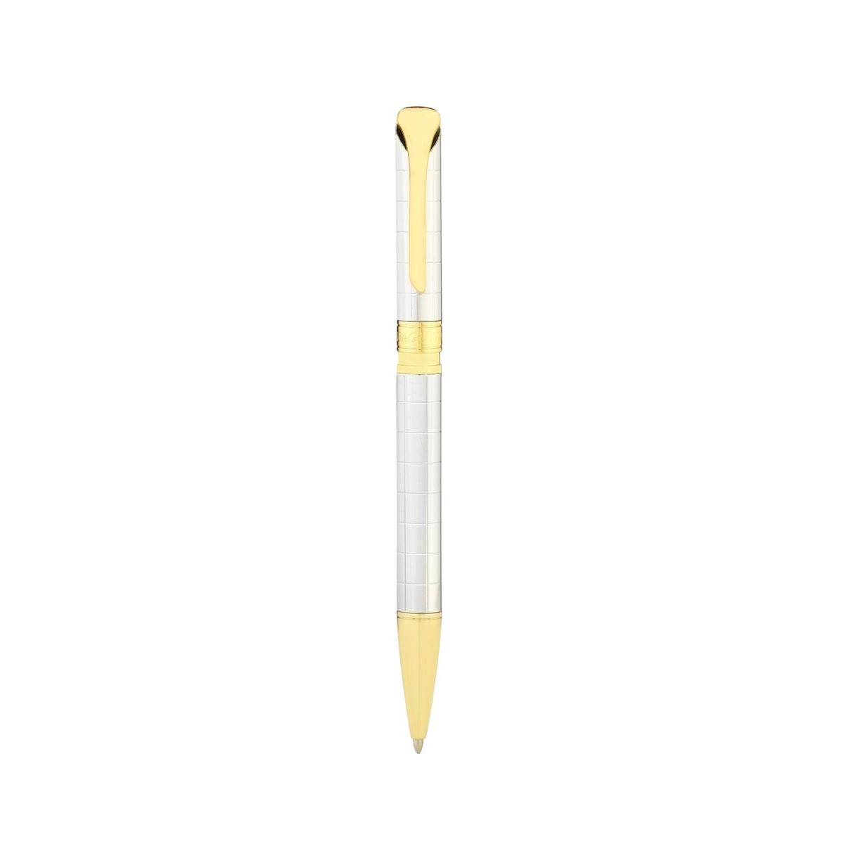 Penna sfera bicolore oro Bagutta