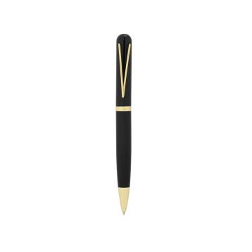 Penna sfera nera con finiture oro Bagutta