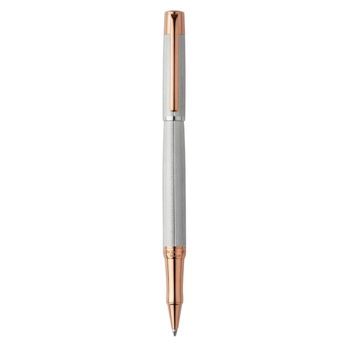 Penna roller bicolore oro rosa Bagutta