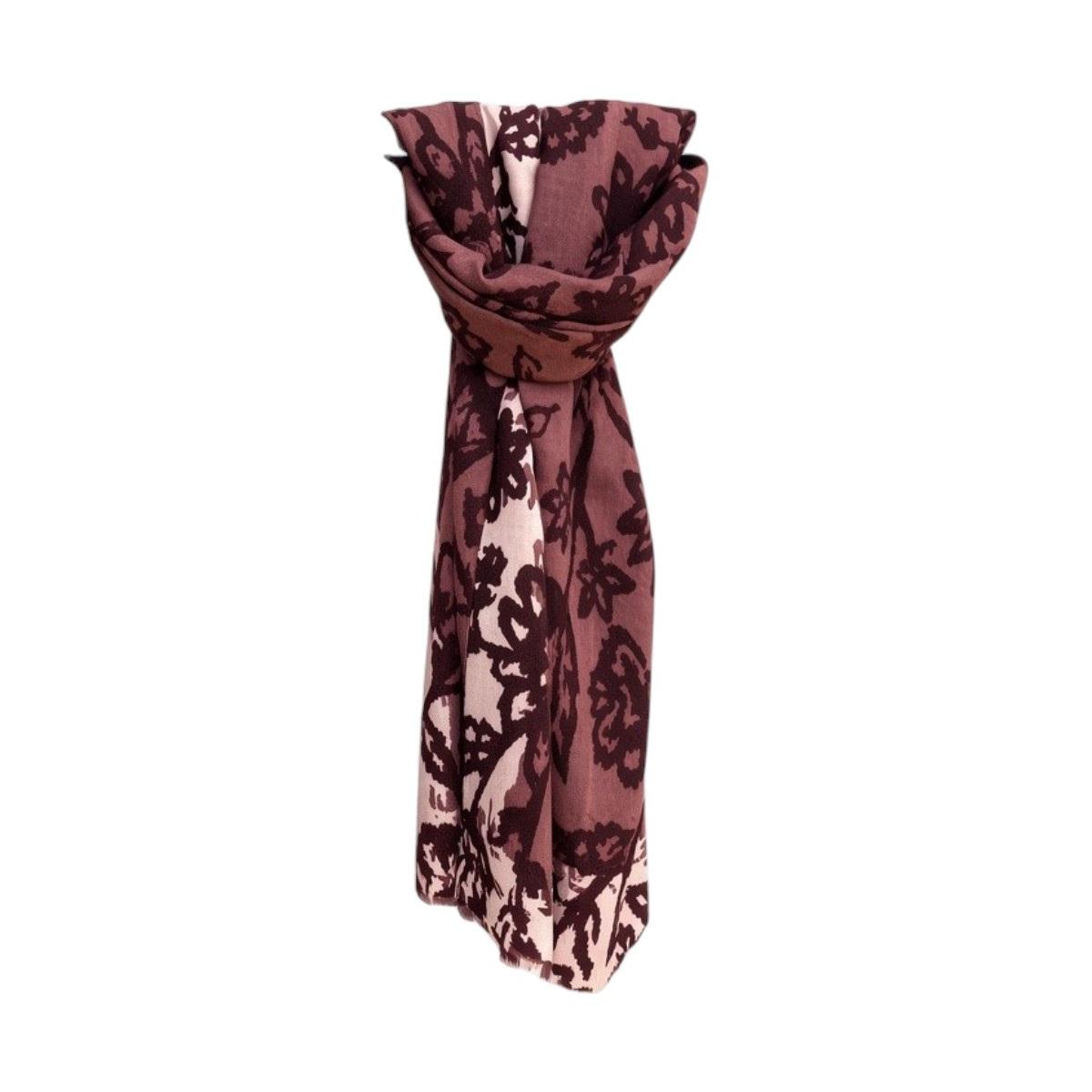 Sciarpa donna fantasia fiori silhouette in viscosa Regina Schrecker