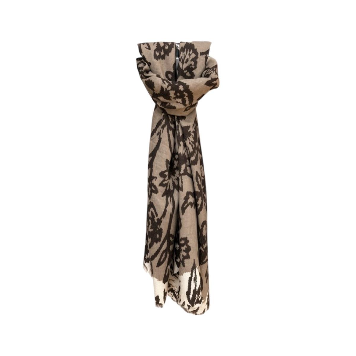 Sciarpa donna fantasia fiori silhouette in viscosa Regina Schrecker