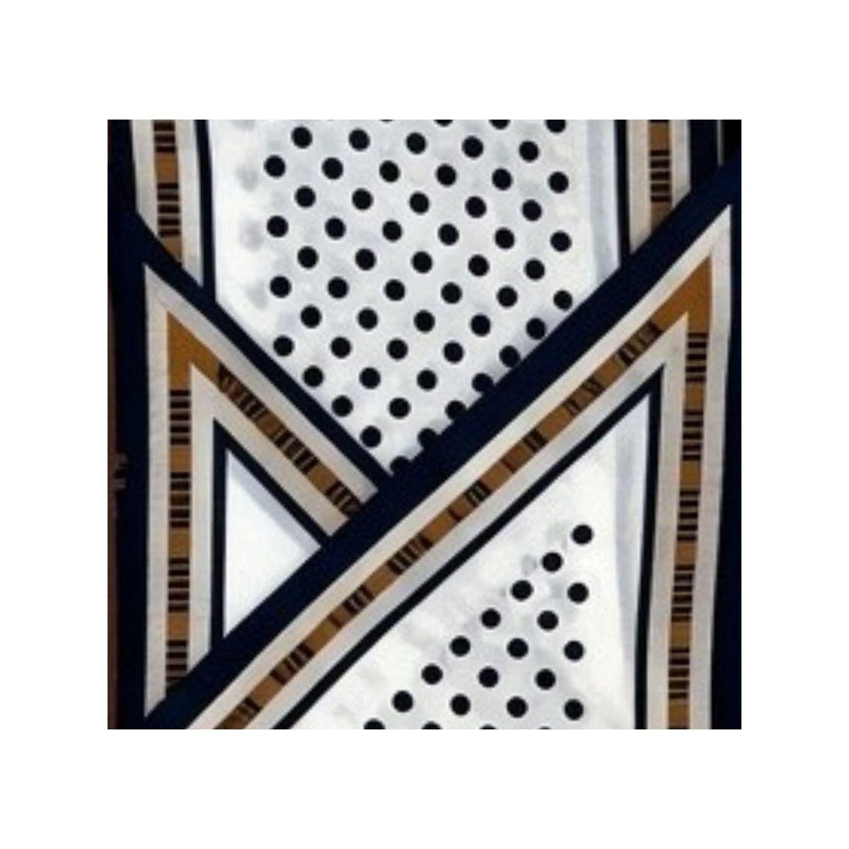 Foulard doppia faccia fantasia pois e triangoli in viscosa Martissima di Marta Marzotto