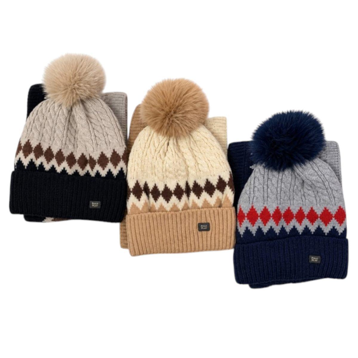 Set bimbo cappello e collo bimbo Polo Play