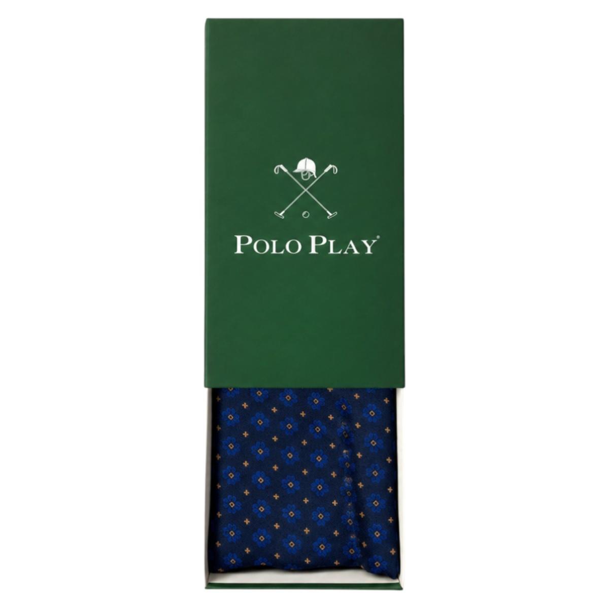 Sciarpa uomo fantasia geometrica in box Polo Play