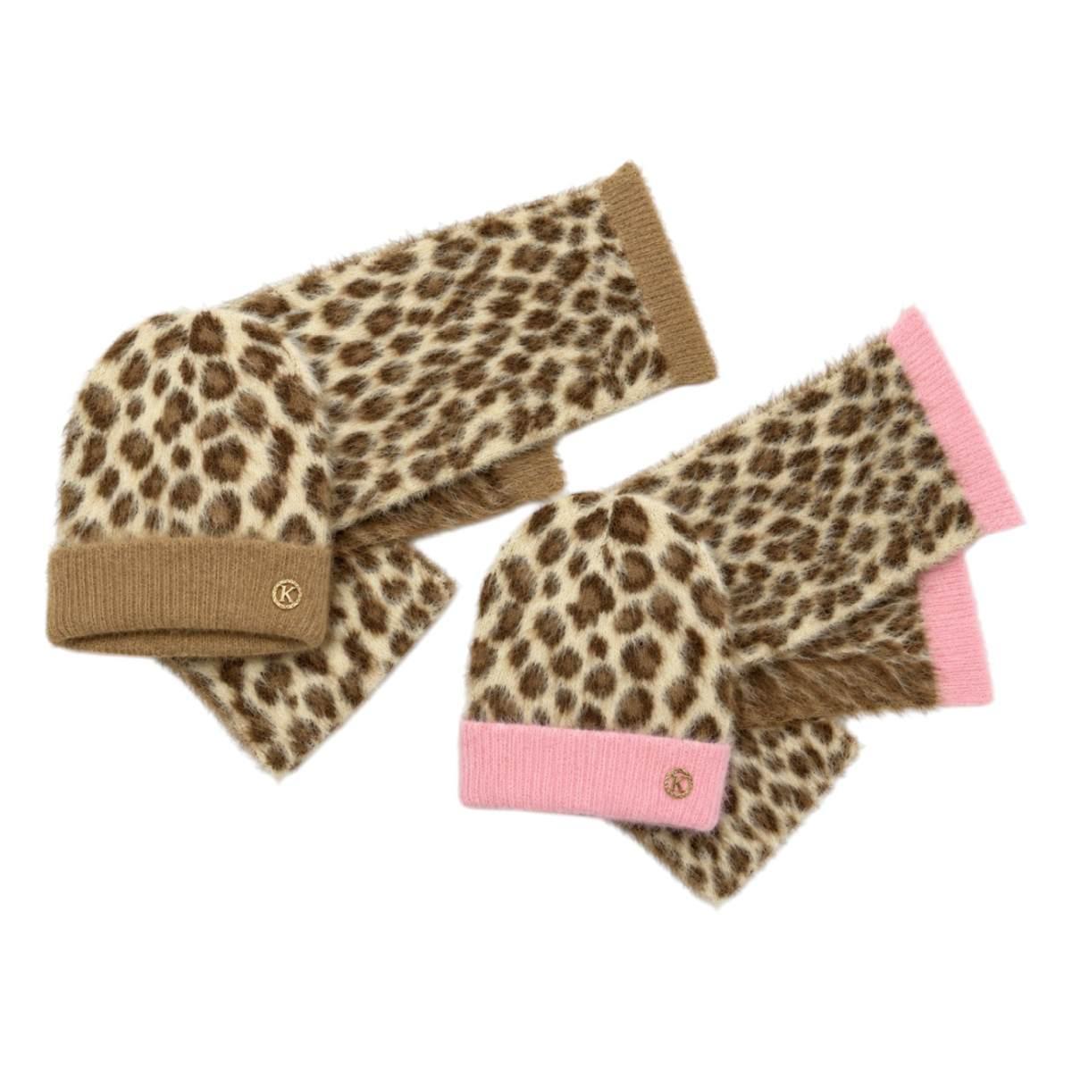 Set bimba cappello e sciarpa fantasia maculata le Kikke