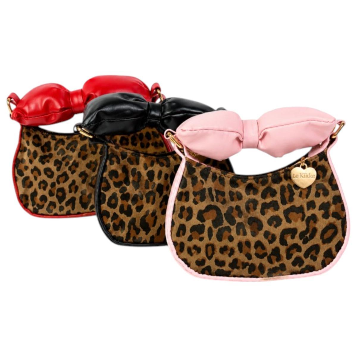 Borsetta bimba fantasia animalier con fiocco Le Kikke