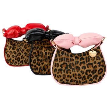 Borsetta bimba fantasia animalier con fiocco Le Kikke