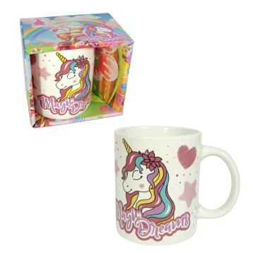 Tazza mug 350 ml in ceramica unicorno