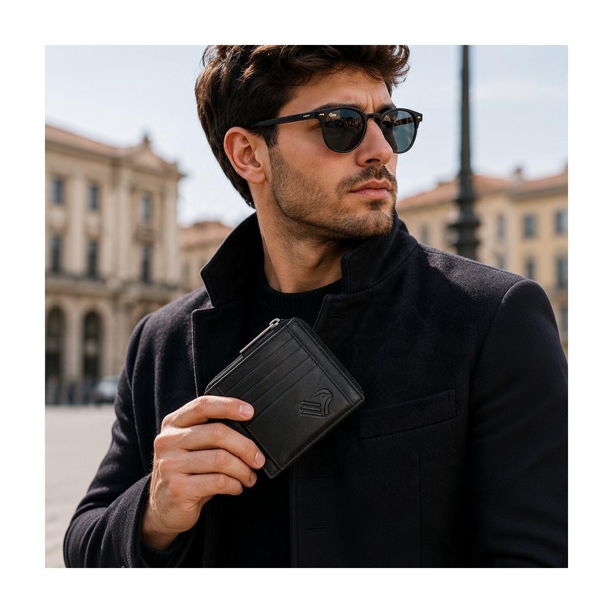 Portacarte in pelle RFID ufficiale Palermo