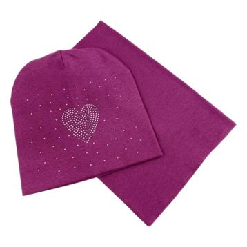 Set bimba cappello e scaldacollo brillantini Le Kikke