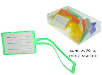 P/etichetta bagaglio colorato