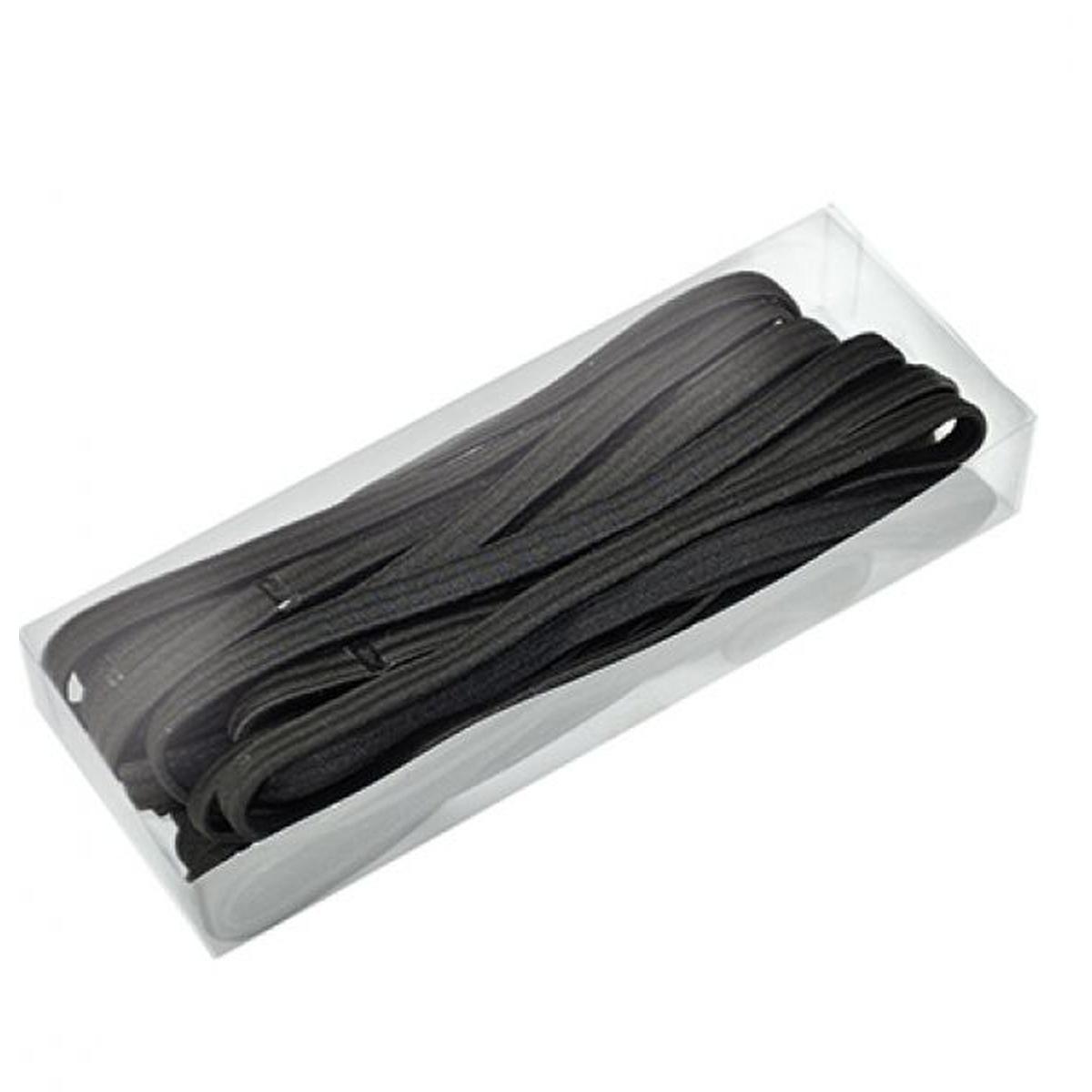 Fascia elastico 1 filo piatto nero 24pz