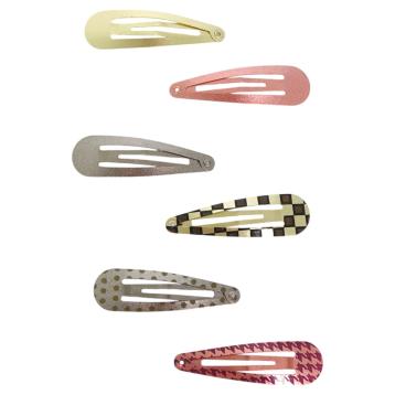 Clic clac per capelli in metallo 5 cm assortiti
