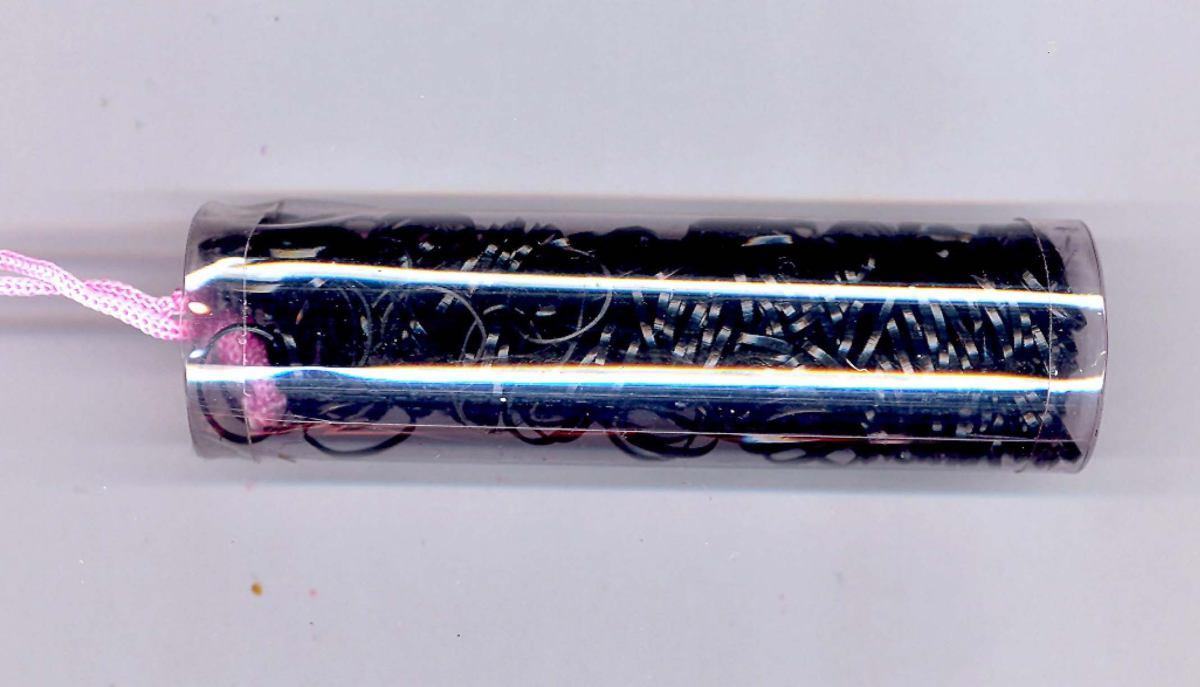 Elastici in silicone nero 12 tubi 3600 pz