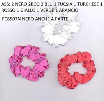 Scouncino medio in raso colori assortiti