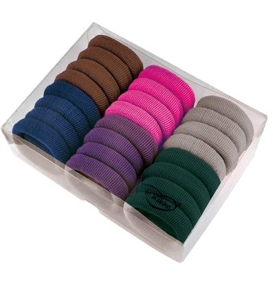 Fermacoda colori invernali in box da 24pz