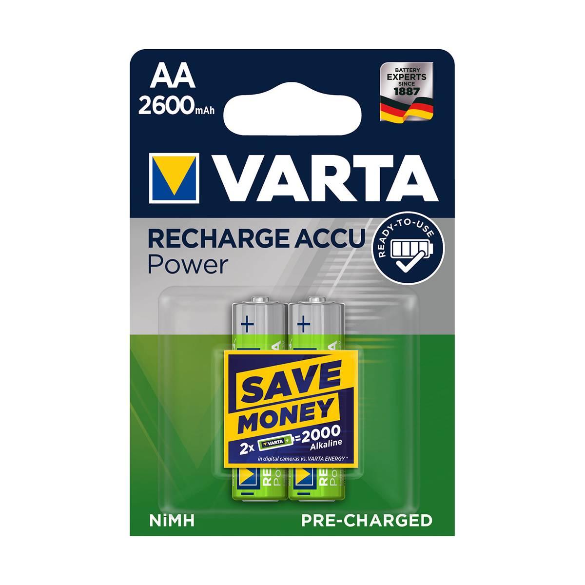 Varta recharge accu power aa 'stilo' 2600mah