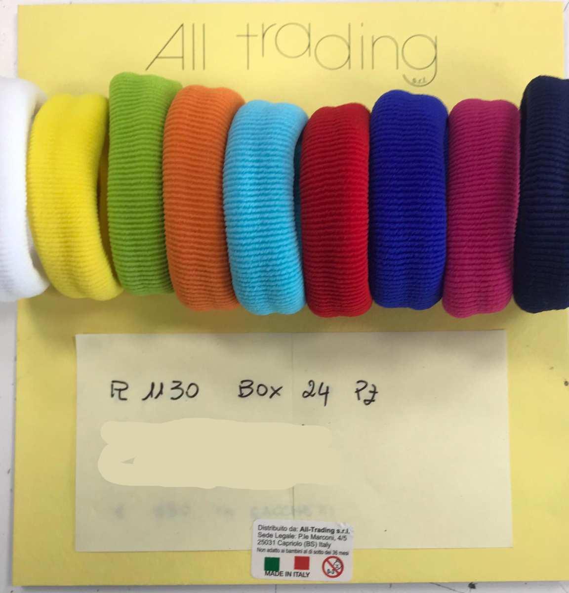 Polsino maxi confezione da 24pz colori assortiti 90%nylon 10%elastan