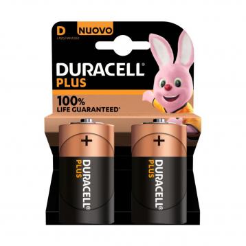Duracell batteria torcia d plus 100% (lr20)