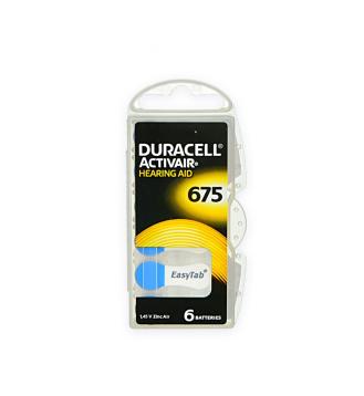 Duracell acustica mod.675 1,45 v