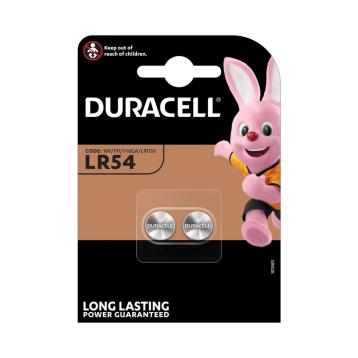 Duracell lr54 v10ga 1,5v blister 2 pezzi