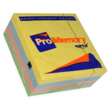 Promemory 75 x75 mm 400 fogli colore pastello